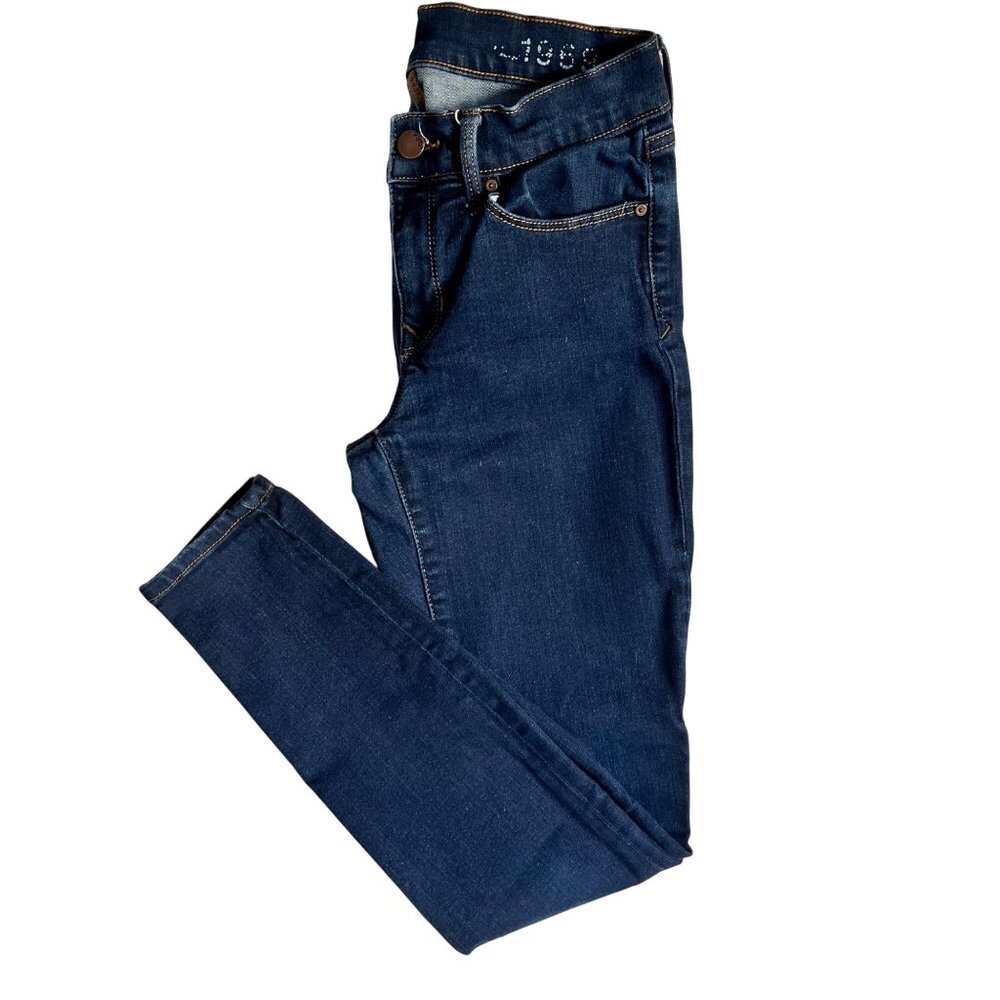 GAP Womens Dark Wash Skinny Legging Jeans 26R Stretch Denim Everyday Casual Styl